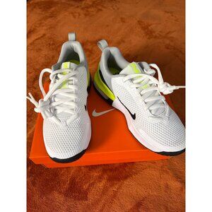 Nike Air Max Alpha Trainer 6 Mens Training Shoes Size 7 White/Volt/Smoke Grey